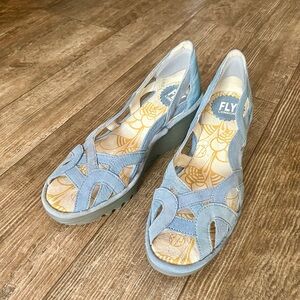 Fly London Blue Sandals